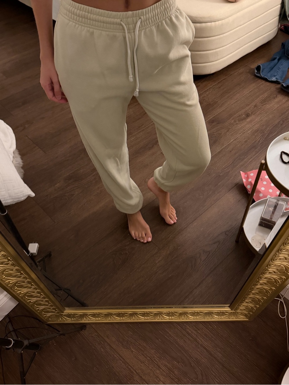 Urban Outfitters Cream Track Joggers